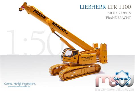 Liebherr Crawler crane 1:50 - LTR 1100 Franz Bracht Conrad 2738/15