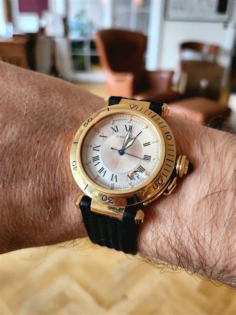 Cartier - The Pasha works surprisingly well on the wrist