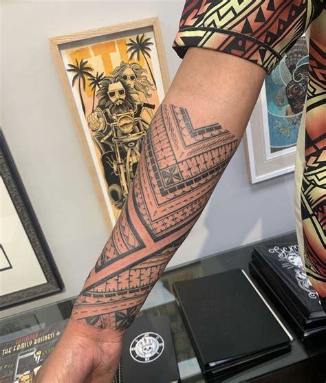 Polynesian Forearm Tattoo