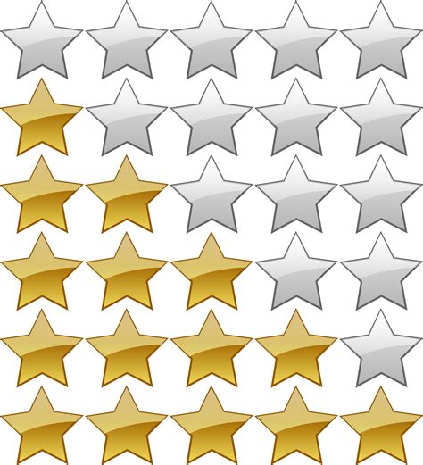 Clipart - 5 Star Rating System