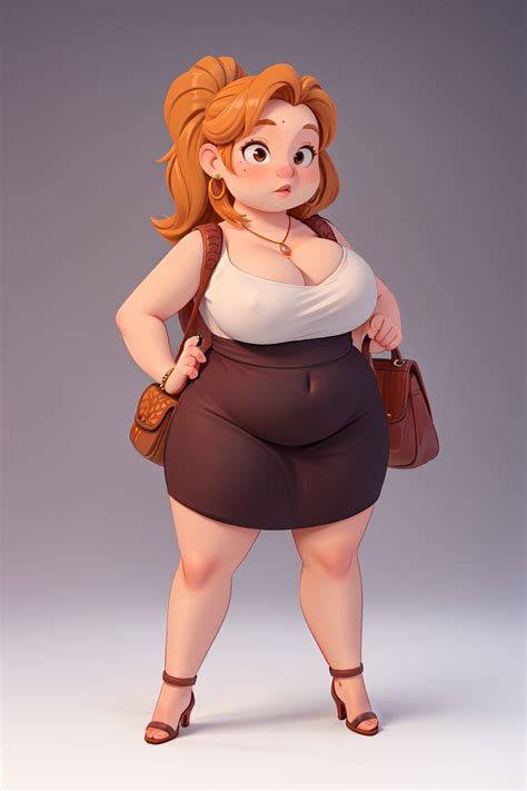 Plump drawing | Big woman drawing, Curvy character, Extra thicc