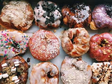 Assorted Flavored Donuts at Parlor Doughnuts, Evansville IN