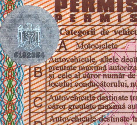 Moldova Driving License 1995 PSD Template — buy editable Moldova ...