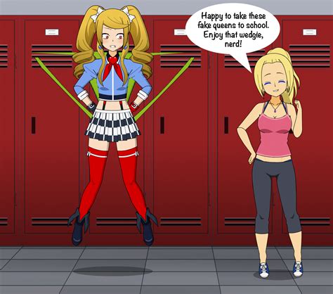 The Queen Teaches a Wedgie Lesson by LexiAndBrooke on DeviantArt