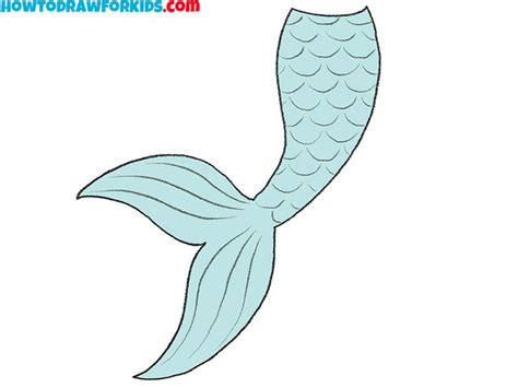 draw  mermaid tail