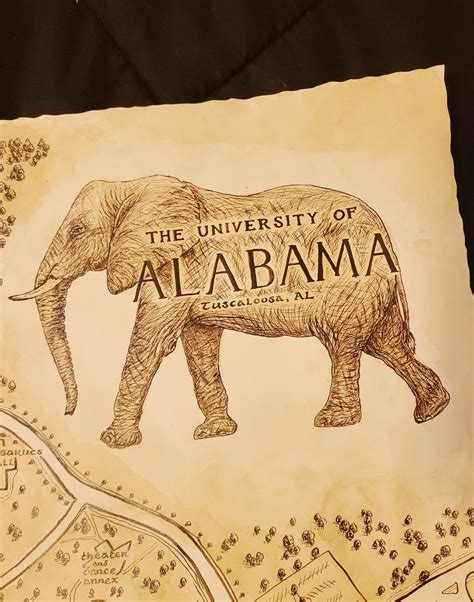 Printable Campus Map University Of Alabama