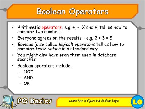 PPT - Boolean Logic and Operators PowerPoint Presentation, free ...