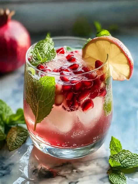 Easy Pomegranate Mojito Mocktail for Refreshing Sips
