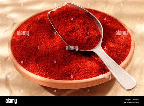 ground chilli powder stock photo alamy