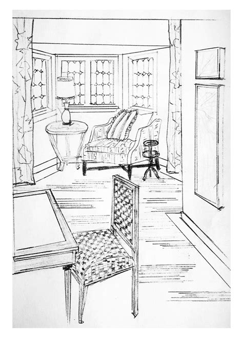 House Interior Sketch at PaintingValley.com | Explore collection of ...