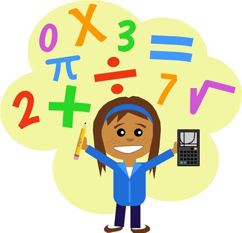 clipart math girl