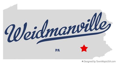 map  weidmanville pa pennsylvania