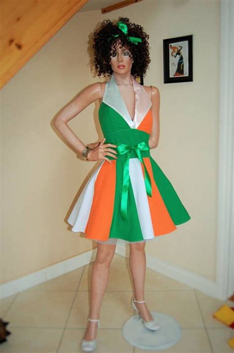 St Patricks Day Dress, Party Costume ,parede Dress,irish Flag Dress. - Etsy