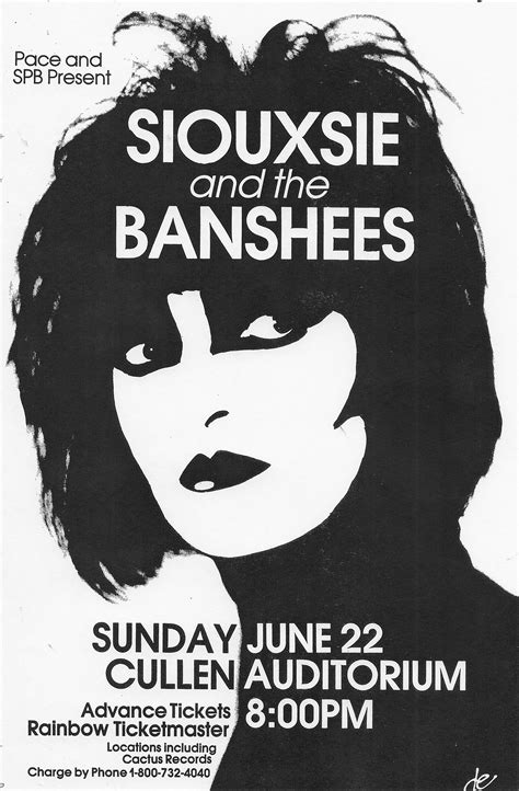 Poster Siouxsie And The Banshees