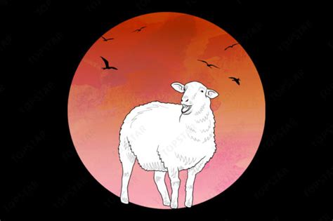 Funny Sheep Illustration Drawing Graphic by Topstar · Creative Fabrica