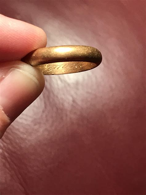 [Unknown>English] Gold Ring Found, Not Sure What It Says. Dated 1965