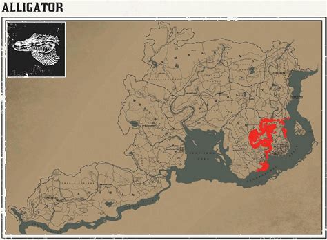 Карты для поиска животных в Red Dead Redemption 2