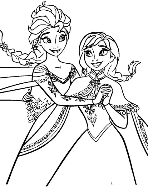 Desenhos da Elsa para Colorir e Imprimir