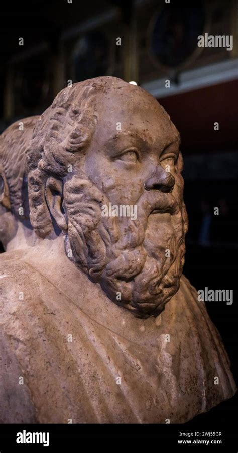 statue  socrates  neues museum berlin stock photo alamy