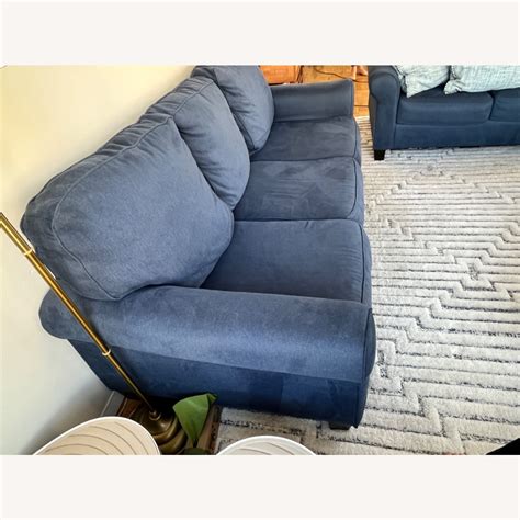 Ashley Furniture Blue Sofa - AptDeco