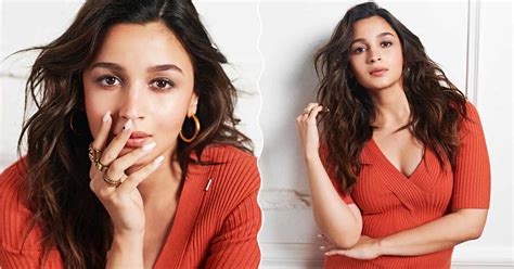 preggers alia bhatt picks stylish  comfortable reddish orange dress