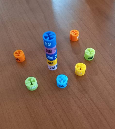 multicolor ring plastic garment sizer packaging type box