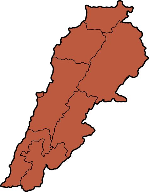 Lebanon Map Png