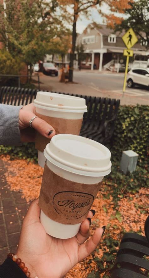 fall coffee🍂🍁 | Autumn coffee, Coffee dates aesthetic, Fall coffee drinks