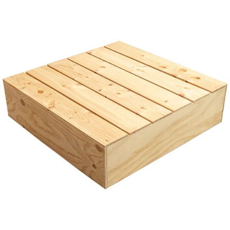 large wooden platform natural fresh produce displays