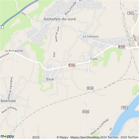 Plan Saze : carte de Saze (30650) et infos pratiques