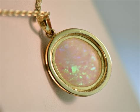 simple bezel set opal pendant  stunning australian crystal opal