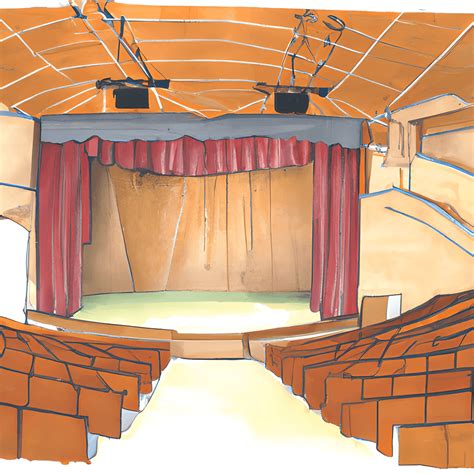 Theatre Interior Illustration · Creative Fabrica