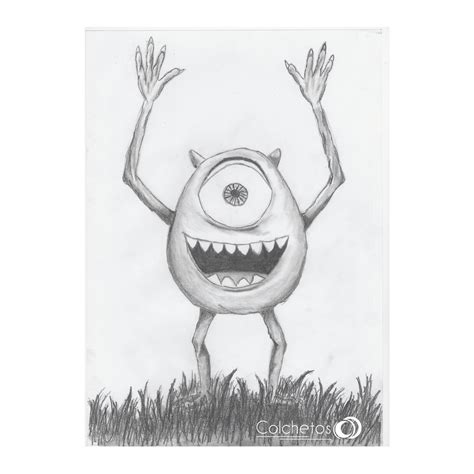 Mike Wazowski Sketch at PaintingValley.com | Explore collection of Mike ...