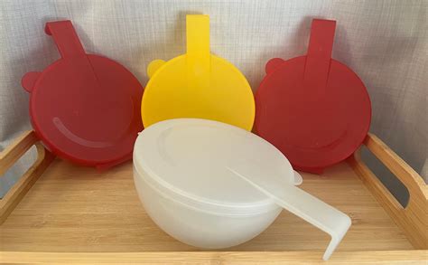 Vintage Tupperware Forget Me Not Onion Keeper - 4 to Choose From Red