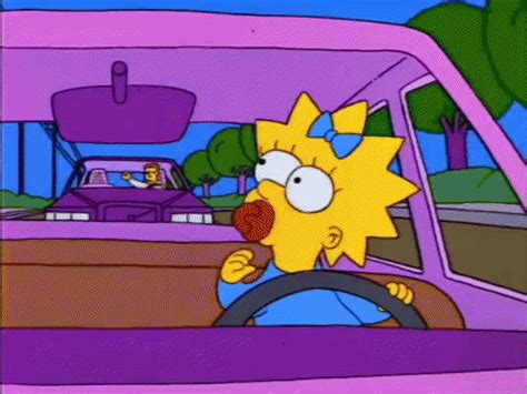 Maggie Simpson Baby Driving GIF - MaggieSimpson BabyDriving Driving ...