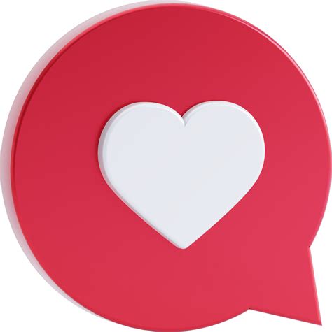 heart like icon, love post social media notifications isolated