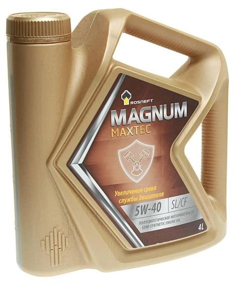 Полусинтетическое моторное масло Роснефть Magnum Maxtec 5W-40, 5 л, 4.6 ...