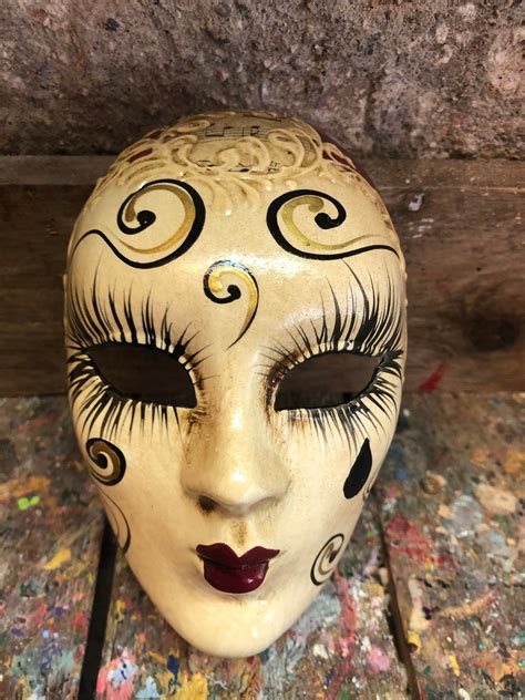 Carnival Face Mask Handmade Venetian Mask for Decorations and Ornaments