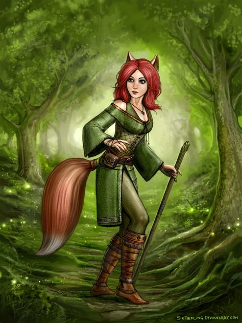 Fox Girl by SirTiefling on DeviantArt