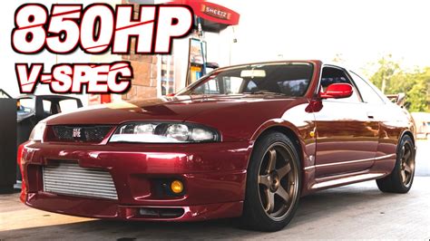 850HP R33 GTR V-Spec RB28 "2.8L Stroker" Street Runs + Anti-Lag Launch ...