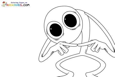 Purple Rainbow Friends Coloring Pages