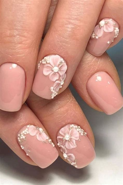 white flower nail art 9