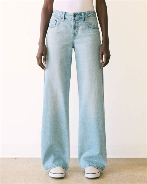 Green Wide Leg Loose Fit Jeans For Women | Levi's® US