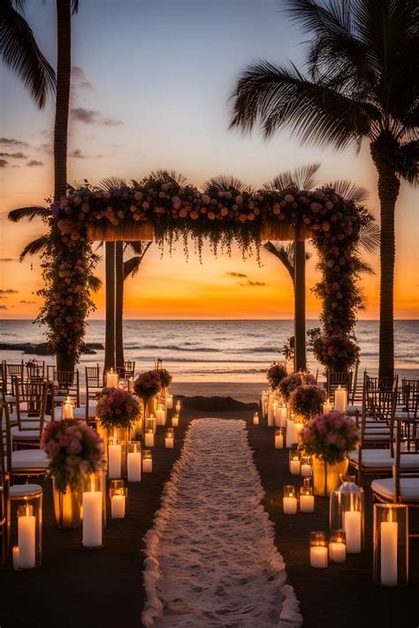 sunset beach weddings romantic theme wedding dream beach wedding