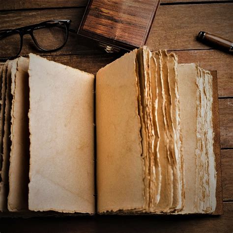 vintage genuine leather journal deckle edge paper handmade leather