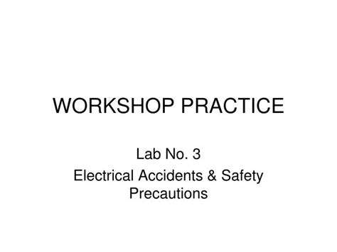 workshop practice powerpoint    id