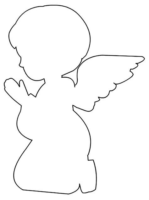 Molde De Anjo Grande Para Imprimir