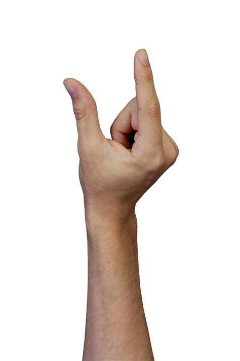 Free Human hands pinch gestures realistic transparent images 18973366