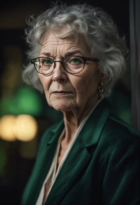 Lexica - A realistic photograph of a scary white 70-year-old woman