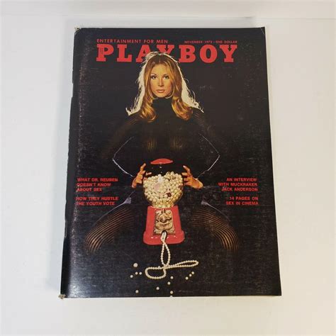 Playboy Novemeber 1972 Men's Magazine Playmate LENNA SJOOBLOM